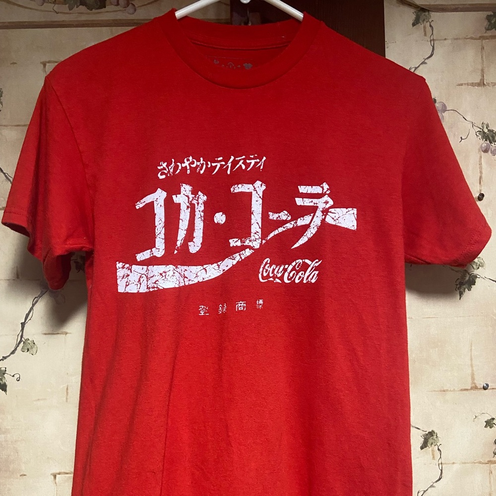 Coca Cola Coke Japan cotton tee shirt S vintage
